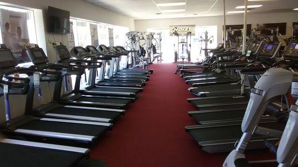 Treadmills at Johnson Fitness in Maple Grove, MN