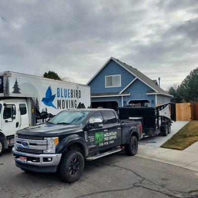 Helping our friends at Mountain Tree Service move.