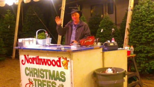 Chris, the owner of Northwood Christmas trees