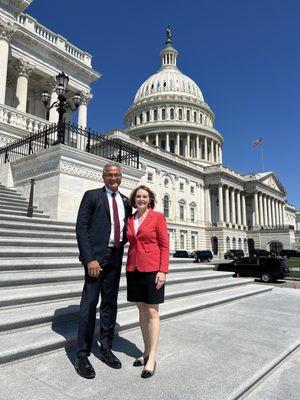 With US Congresswoman Kathy Castor at the Capitol