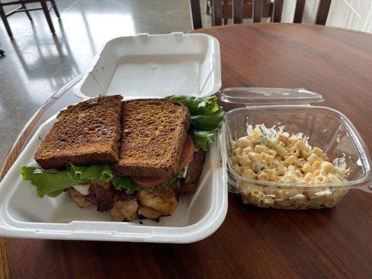 Turkey Club w/ Macaroni Salad