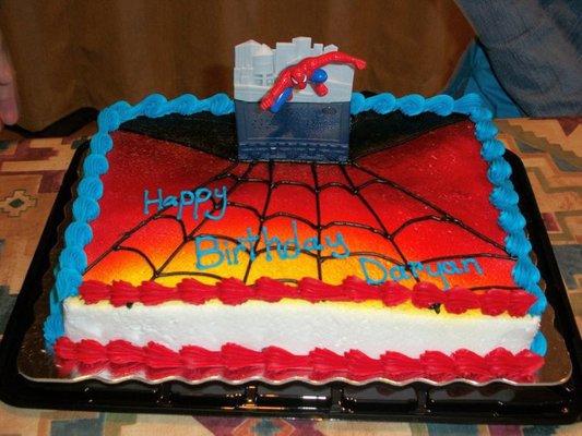 My sons Spider-Man cake