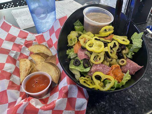 Mini Tacos & Italian Salad