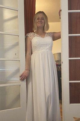 Wedding dress alteration