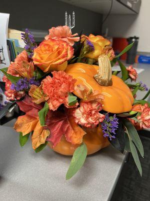 Wanted to brighten up my daughter's office with some colorful fall flowers. Always so pleased with the amazing bouquets.