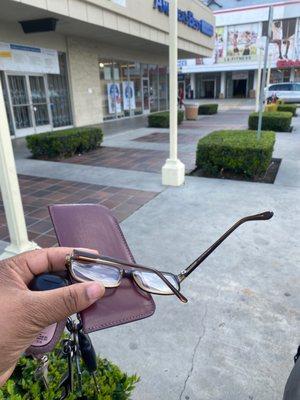 My old glasses repaired!