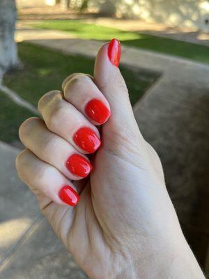 Red nails DIP 74