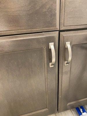 UNEVEN CABINETS