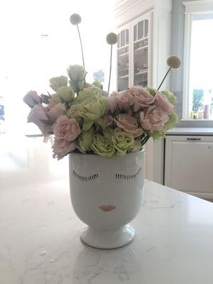 Cute and fun vase I picked up from The Grove today.. perfect for my roses!