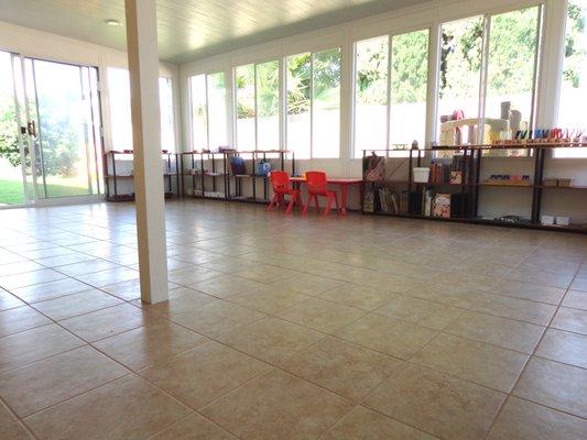 clean, spacious classroom