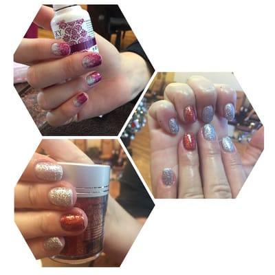 Glitter-Christmas Nails