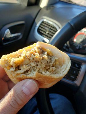 Boudin and cheese filled Kolachese