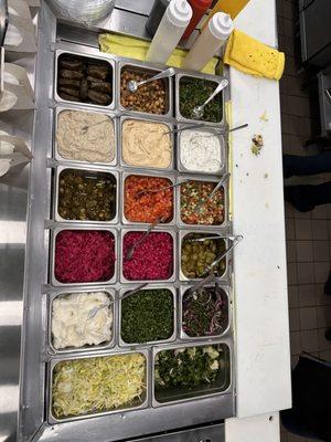 The world is your oyster with a build your own shawarma station!