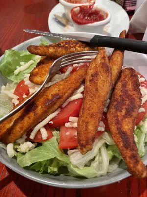 Salad w/ Fiery Fingers