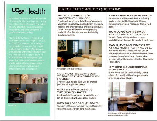 Brochure: Page 2 [pic courtesy of Koz Hospitality House].