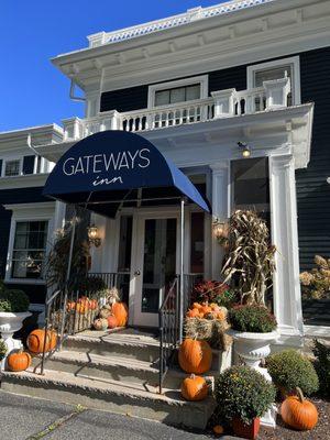 Guest entrance to the lovely B&B The Gateway Inn