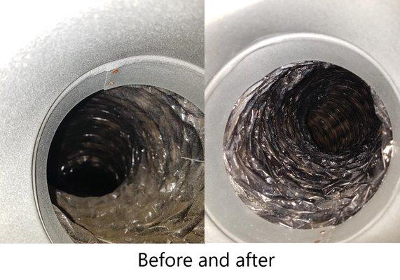 Clean and clear tubing.
 #airducts #airvents #randehomesolutions #charlestonsc