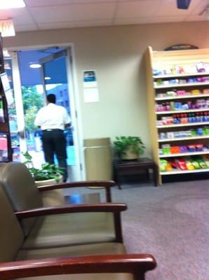 Security everywhere. Something going on in pharmacy. Everyone ID checked coming in and recorded.