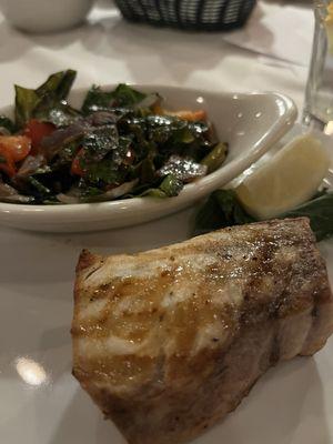 Hawaiian Swordfish and Seasonal Vegetables.