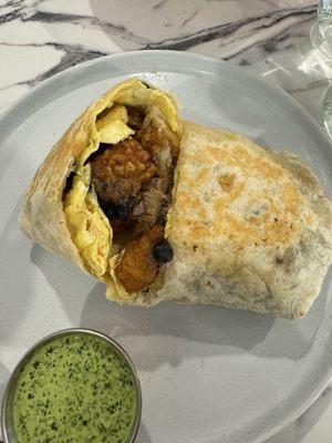 The breakfast burrito