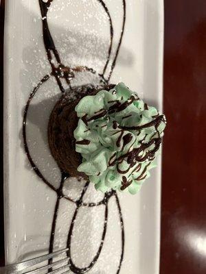 Mint flourless chocolate deliciousness