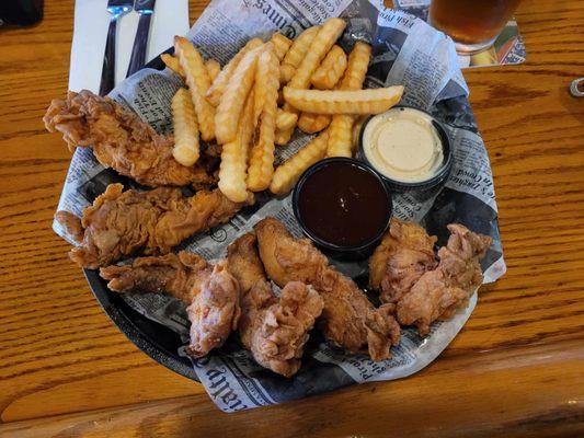 chicken tenders and fries