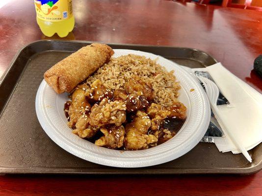 Sesame Chicken Combo.