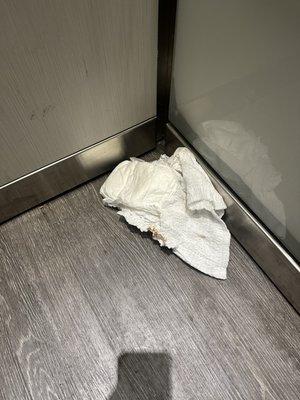 Dirty diaper in elevator!