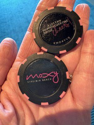 Moxy Chips for a free drink