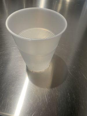 A cup of water