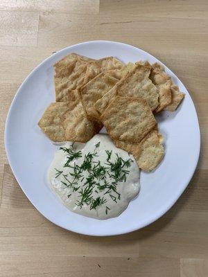 Herbed Cashew Cheese and Crackers