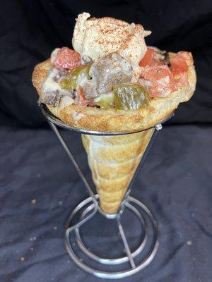 Tri tip steak sharwama cone