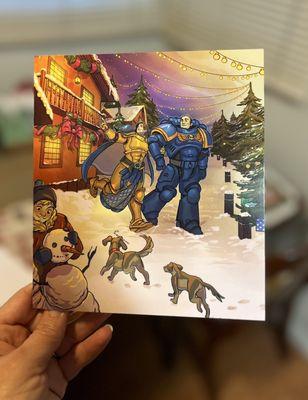 Love these Warhammer Christmas cards!! They're perfect for my Warhammer boys!!