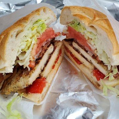 Our customer favorite Chicken cutlet w/ lettuce tomato and mayo