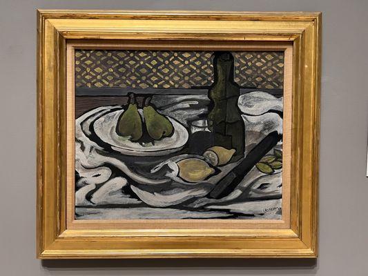 Braque "Still life with pears, lemons and almonds"