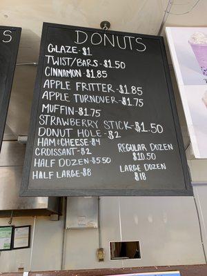 Donut Menu