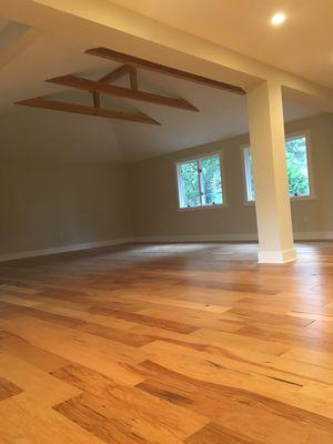 Radiant heating under hardwood floors