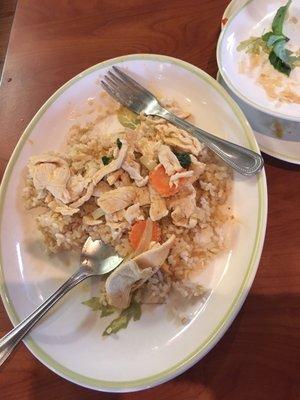 Photo #1 - panang curry. Water, onions and chili flakes. Yuck.