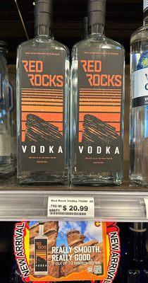 They have the new, really smooth, and really good; Red Rocks Vodka! Awesome