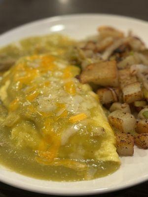 Chili Verde omelette