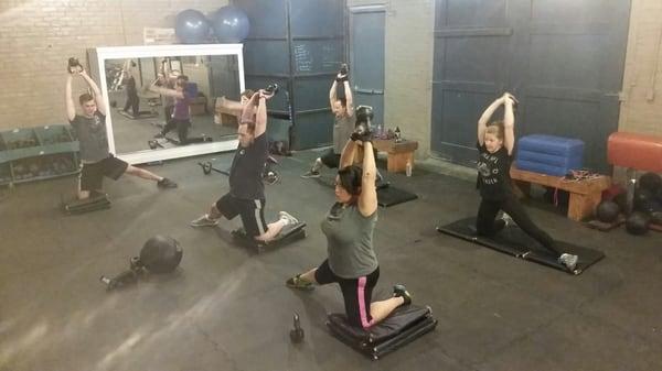 Kettlebell Swing Complex: Everything was burning by the end. Legs, arms, shoulders, everything!