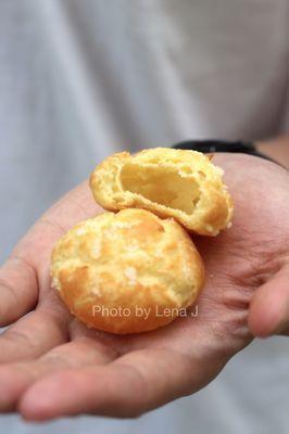 Chouquettes ($0.40 each) - light and eggy, not too sweet