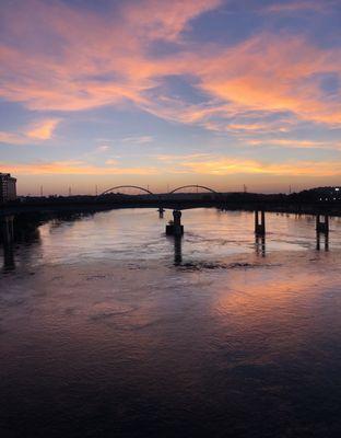 View from standing on Junction Bridge