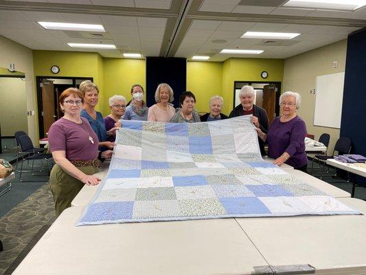 Our quilters are always hard at work sewing and shipping quilts all over the world for Lutheran World Relief.