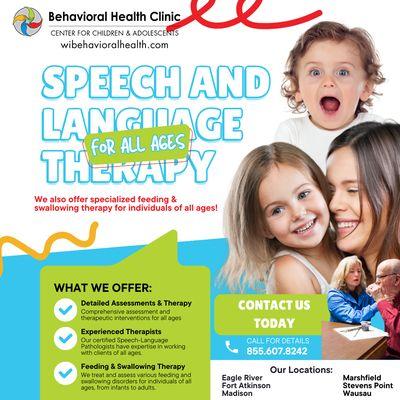 Speech & Language services for all ages!