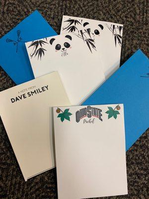 Custom notepads!  Great as gifts or giveaways!