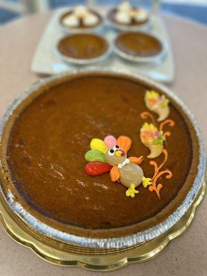 Pumkin pie freshly made in store