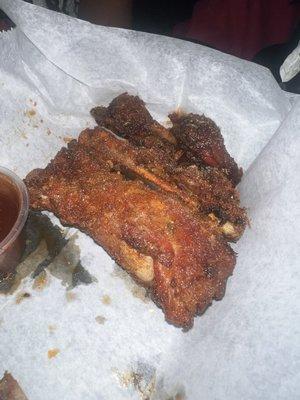 Fried ribs- we kept ordering them