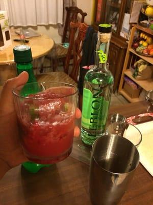 Raspberry Caipirinha