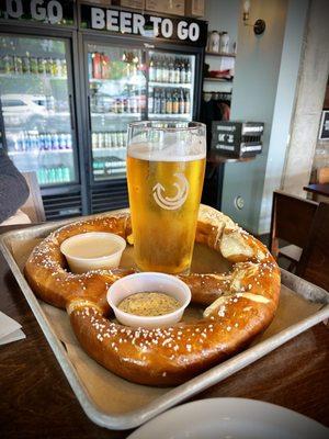 IPA and pretzel!